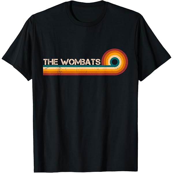 The Wombats 'Rainbow Eyes' (Noir) T-Shirt - OFFICIEL