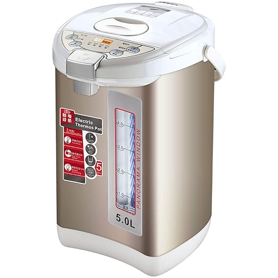 LIU UK Electric Kettle Schnellkochkessel 5l Automatische Konstante Temperatur Thermosflasche Blaue LED Beleuchtete Reise Hohe