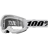 100% STRATA 2 Goggles - Sports Goggles for Motocross & Mountain Biking - Eyewear for Bike Riders - Motocross Goggles for Men