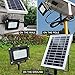Ultra Bright Solar Flood Light Outdoor with Long Cable - Waterproof Wireless Solar Powered Security White Spotlight Wide Area Lighting for Garden, Wall, Driveway, Deck, Patio, Farm, Pathway, Street