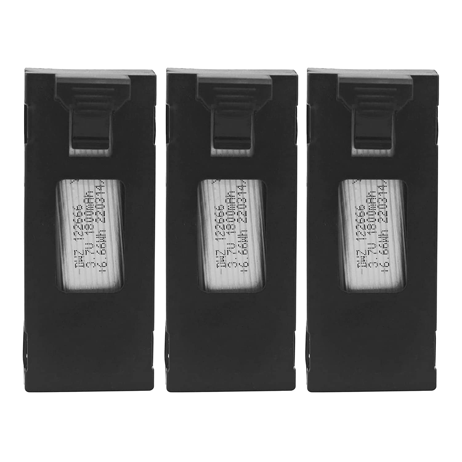 MOONZON 3PCS 3.7V 1800mAh Li-po Battery for E88