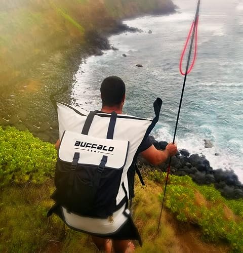 Buffalo Gear Insulated Fish Cooler Backpack Monster Leakproof Fish