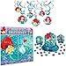 Little Mermaid Party Decorations Bundle - Scene Setter, Hanging Swirls, and Table Decorating Kit