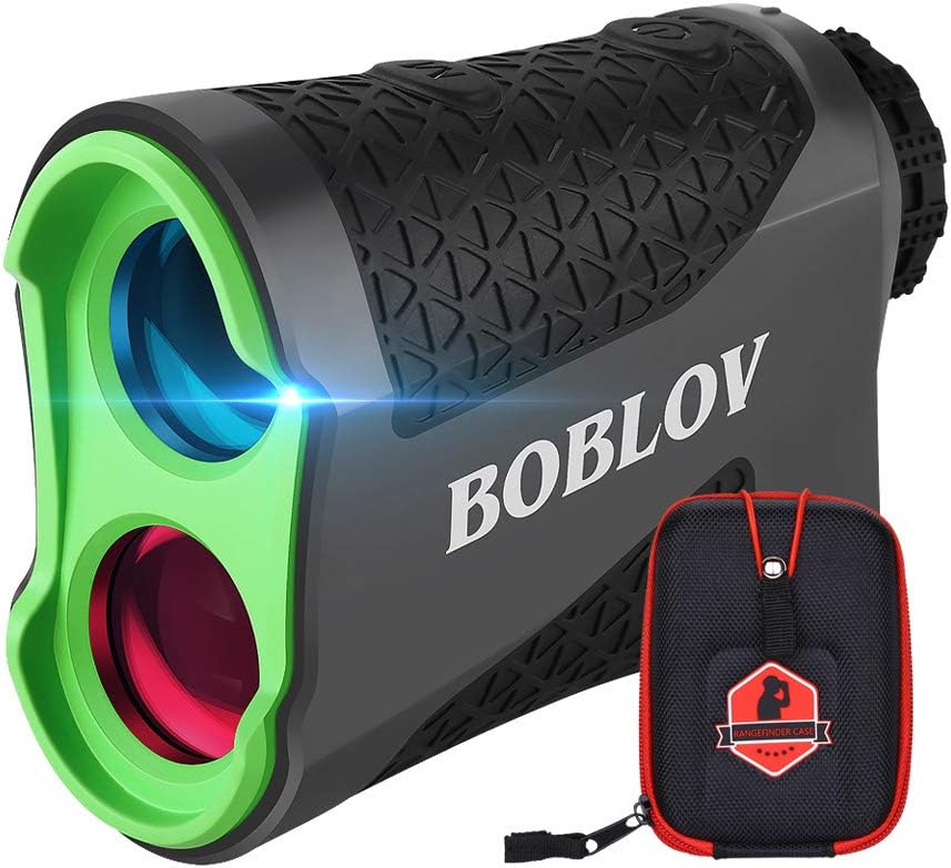BOBLOV 650Yards Slope Golf Rangefinder Laser Golf Distance Scope with Vibration Fast Lock 6X Magnification Golf Distance Rangefinder with Case Slope/Non Slope/Speed/Continuous Mode : Sports & Outdoors