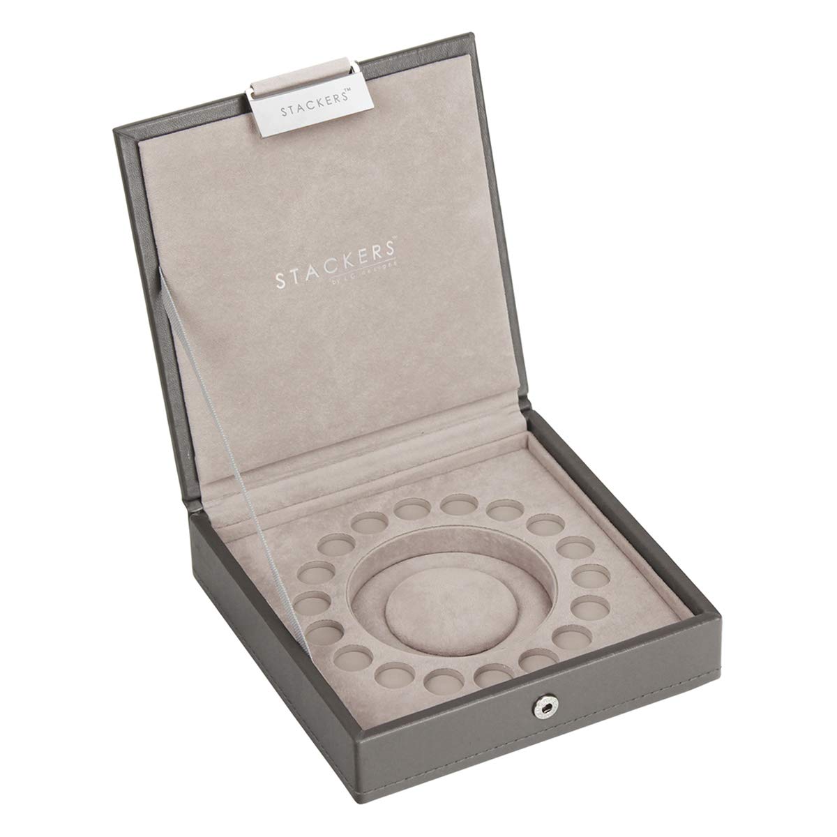 Stackers Mink Colour Charm Lidded Jewellery Box