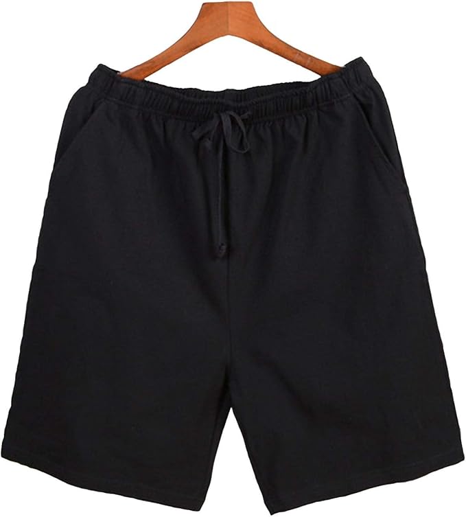 Finerun Herren Pyjama Shorts Leichte Lounge Hose mit Taschen Soft Sleep