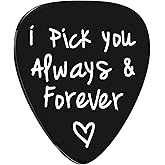 Anniversary Guitar Pick Gifts for Boyfriend Husband I Pick You Guitar Pick for Him Fiance Fathers Day Gift Christmas Birthday Valentines Day Gifts for Men