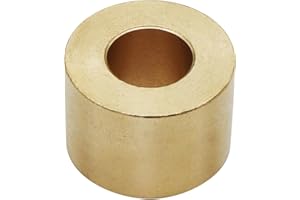 Abeicy 2 Packs Cast Brass Sleeve Bearing Solid Friction, 1" OD 1/2" Bore 11/16" Length Cast Brass Self-Lubricating Sintered Sleeve Bushings
