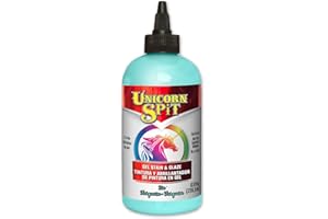 Unicorn SPiT 5771006 Gel Stain and Glaze, Zia Teal 8.0 Bottle, 8 Fl Oz (Pack of 1)