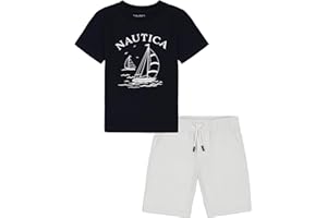 Nautica Sets (KHQ) Boys Nautica 2 Piece Tee Woven Short Set