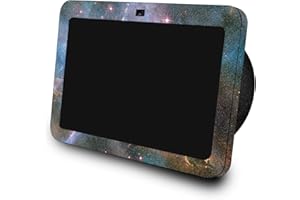 MIGHTY SKINS Glossy Glitter Skin Compatible with Amazon Echo Show 8 (3rd Gen, 2023) - Golden Nebula - Premium 3M Vinyl Protective Wrap Decal Cover - Easy to Apply | Crafted in The USA by MightySkins