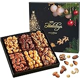 Nuts Gift Basket Arrangement Platter, Gourmet Food Snack Box, Healthy Kosher (Single)