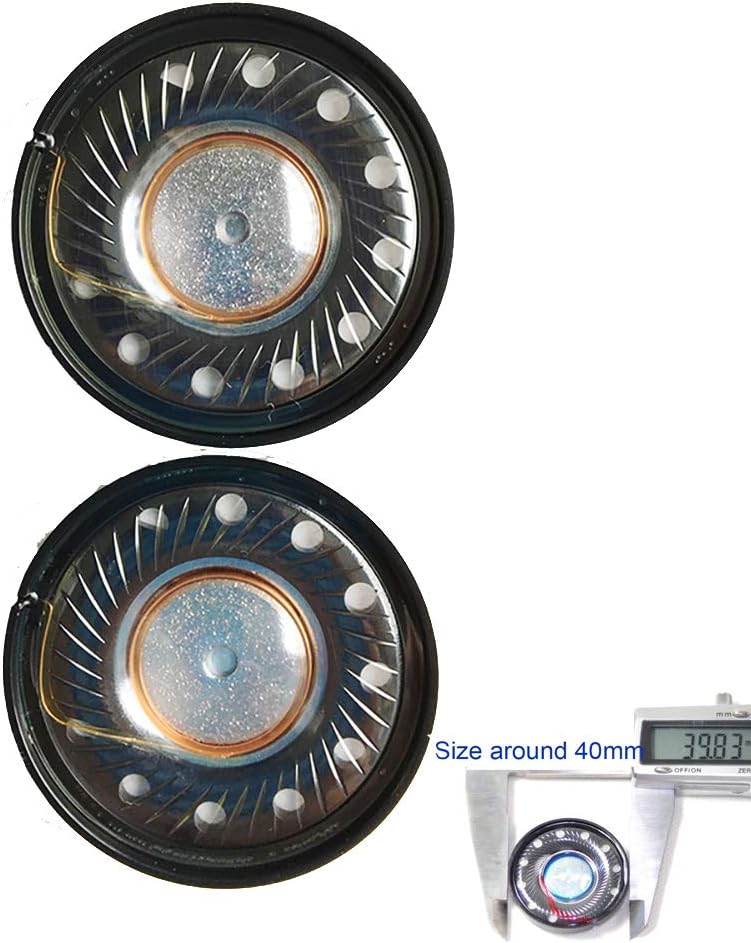 1 Pair 40mm Headphone Speaker Parts 32ohm Replacement Amazon.co.uk