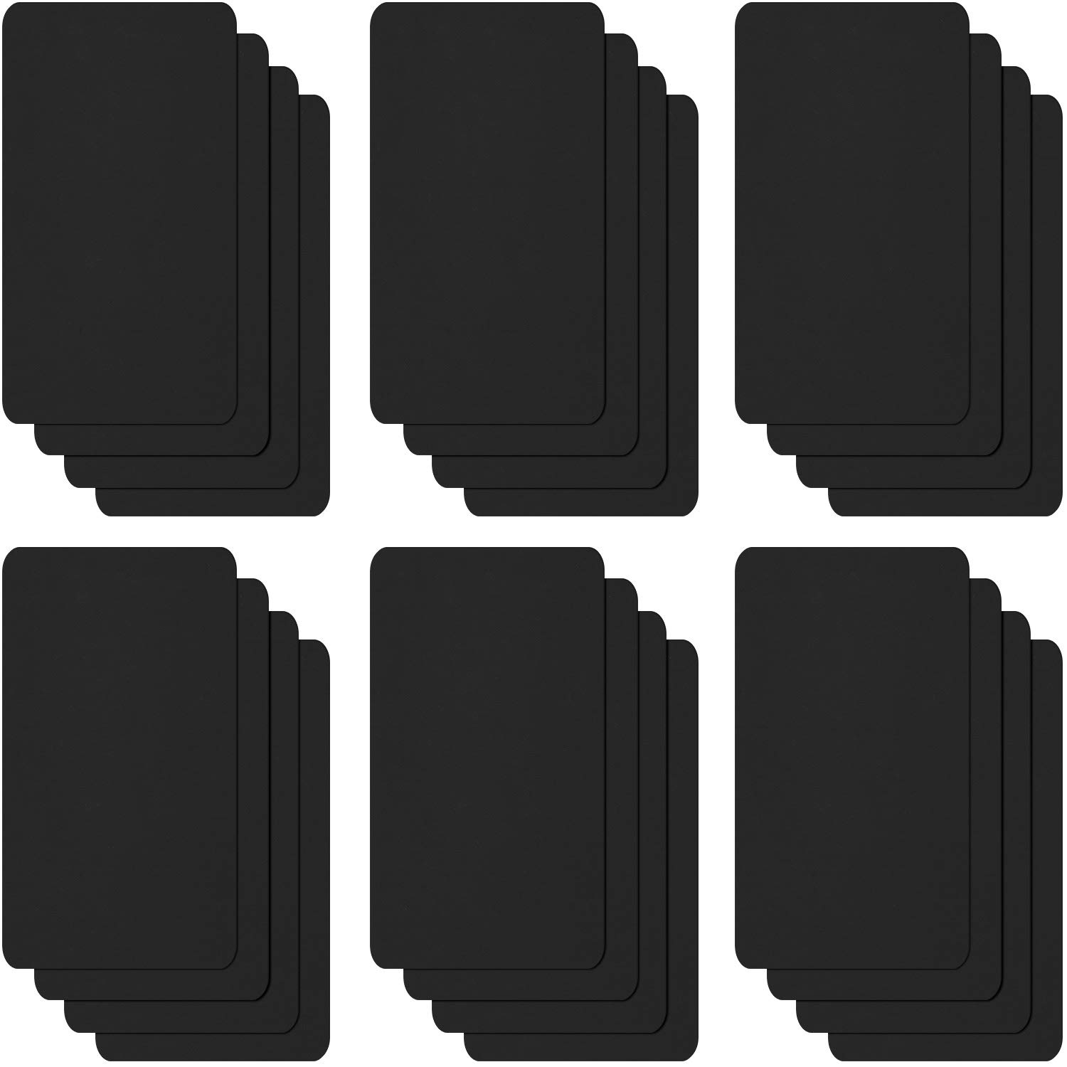 24 Pieces Nylon Repair Patches Self-Adhesive Nylon Patch Waterproof Repair Patches for Clothing Jacket Repair Holes Tearing (Black)