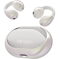 Oon Ear Bluetooth-hoofdtelefoon, draadloos, Bluetooth 5.3, HiFi premium geluid, luchtleiding, botweefsel, sporthoofdtelefoon, clip-on oortelefoon, oordopjes voor sport, comfortabele pasvorm, voor