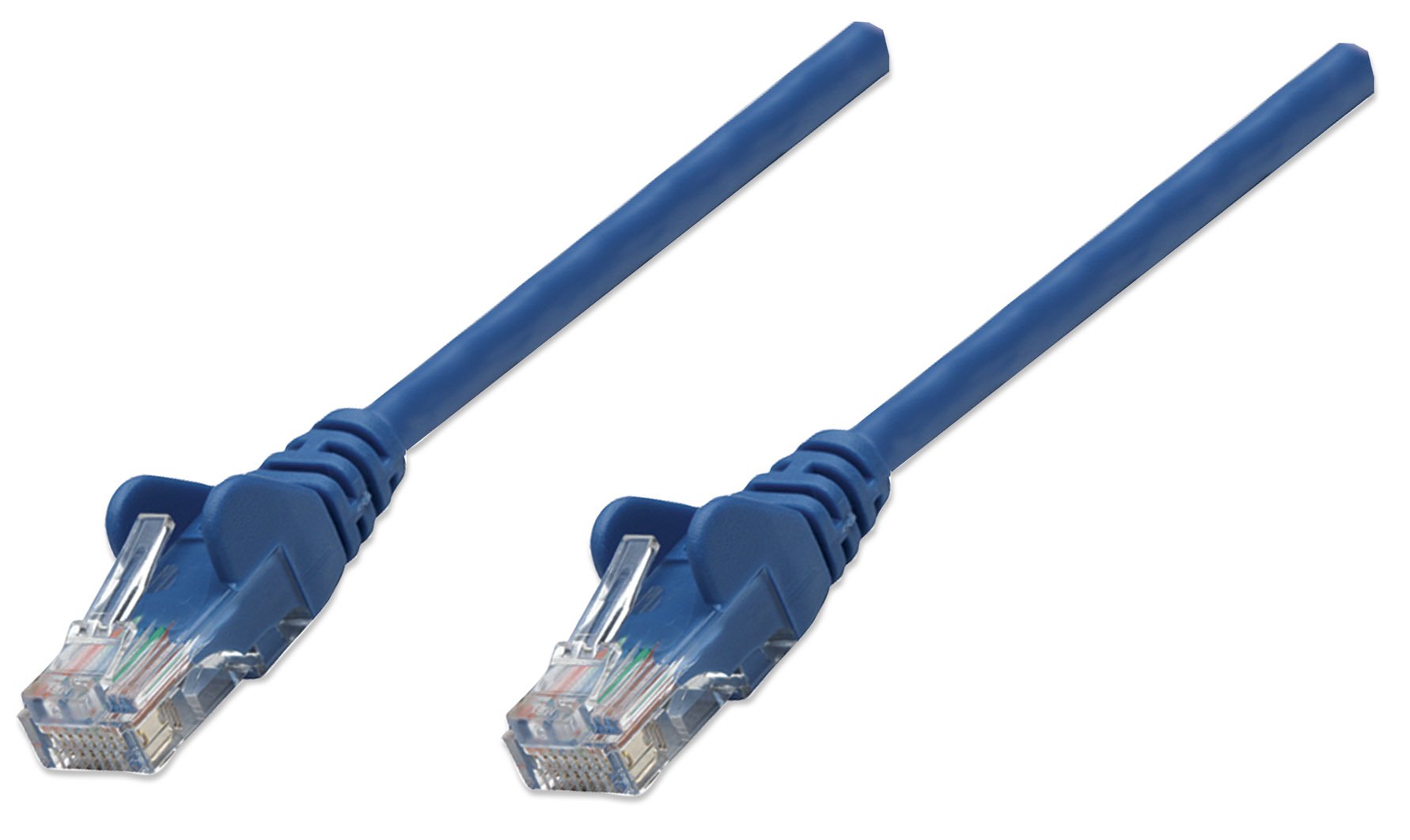 Intellinet Network Patch Cable, Cat6, 3m, Blue, CCA, U/UTP, PVC, RJ45, Gold Plated Contacts, Snagless, Booted, Polybag