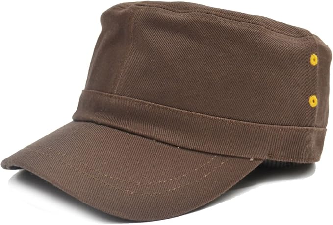 Amazon コットン ツイル ワークキャップ シンプル 無地 帽子 ブラウン キャップ 通販