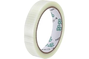 MECCANIXITY Strapping Tape, 0.8 Inch x 22 Yards Reinforced Packing Tape Filament Tape Heavy Task Packing Transparent 5.9 Mil 