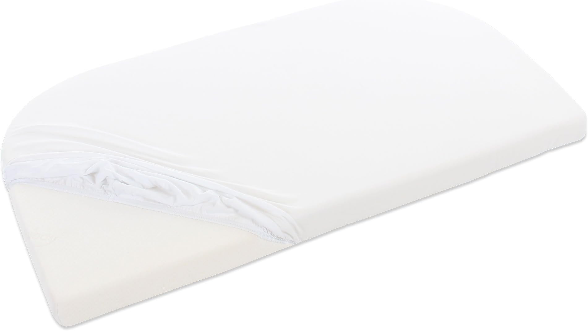 babybayCotton Jersey Cover for Bedside Sleeper Cot, White