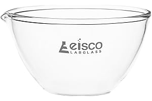 Evaporating Basin - 3" (76mm) Dia. Borosilicate Glass, Flat Bottom with Spout - Eisco Labs