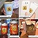Funny Gag Gifts or Prank/Joke Decal Stickers: Hazard Danger Toxic Radiation Symbol Alert etc use on Your Favorite Food Containers, Box, Meal Prep Bag, Water Bottle, Coffee Tea Mug | 200-Pieces