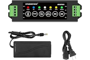 STUODIOFINIX 4-Channel Mini Bluetooth Amplifier 120w for Passive Speakers with TWS,AUX,MIC,USB,Replacement Part,Suitable for 