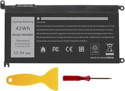 zqsg WDX0R 42WH Laptop Battery for Dell Inspiron 13 15 5000 7000 Series Latitude