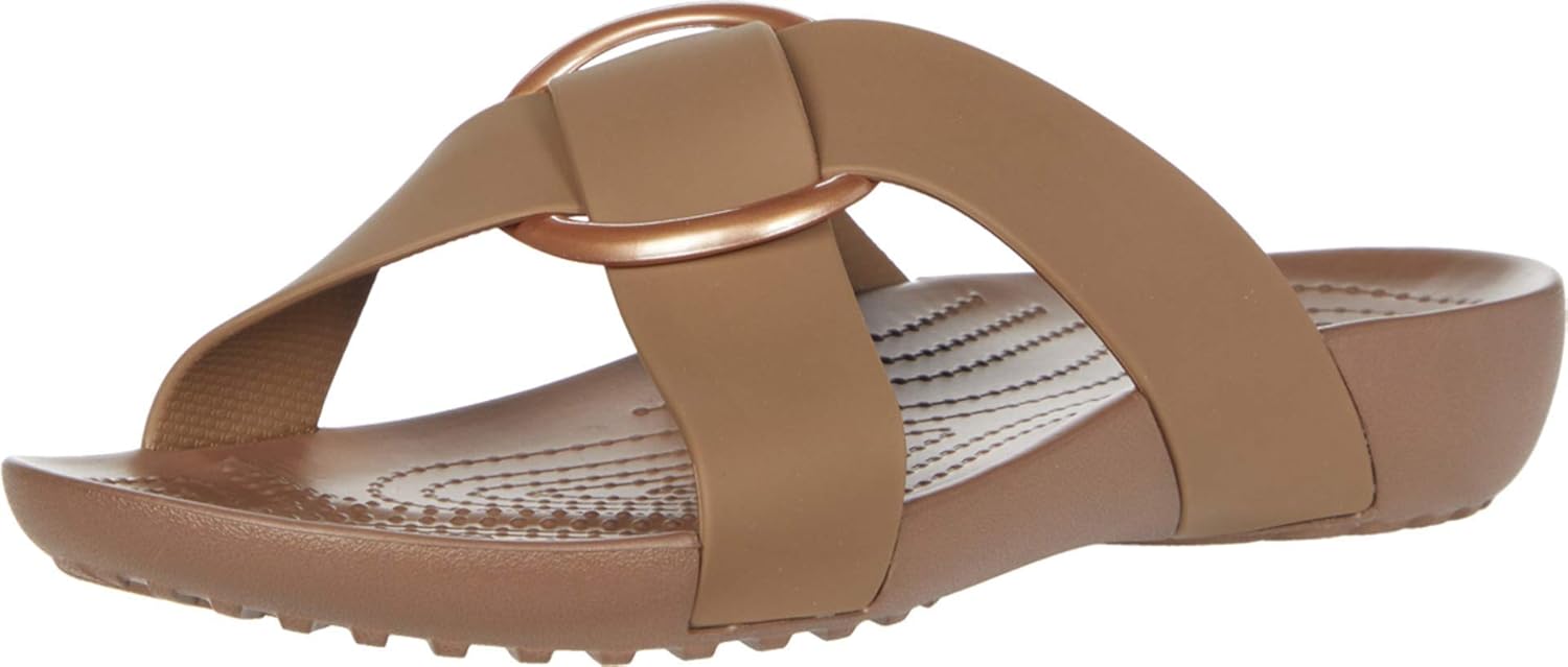  | Crocs Women's Serena Cross-Band Slide Comfortable Summer Sandals | Slides