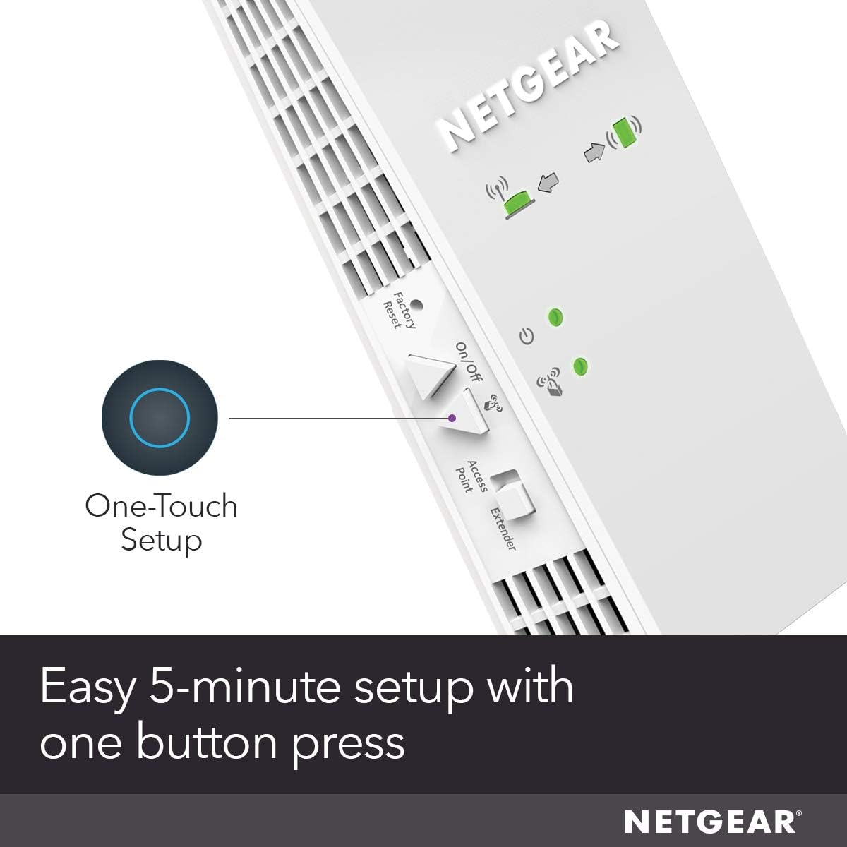 NETGEAR WiFi Mesh Range Extender EX6250 - Coverage up to 2000 sq.ft. and 32 devices with AC1750 Dual Band Wireless Signal Booster & Repeater (up to 1750Mbps speed), plus Mesh Smart Roaming: Computers & Accessories
