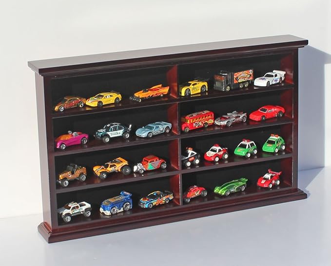 wooden matchbox car holder