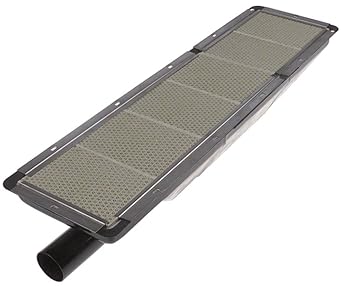 Keramikbrenner Breite 163mm Länge 585mm 540x119mm Brennbereich 540x119mm