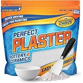 Perfect Plaster for Pottery &amp; Ceramic Slip Casting Molds, 4 lb Bag | Fast-curing, non-toxic water-based powder for DIY mold making, clay reclaim slabs, sculptures &amp; crafts, USA made
