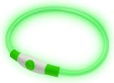 PetSol LED Dog Collar Green Rechargeable USB Safety Collar 3 Modes