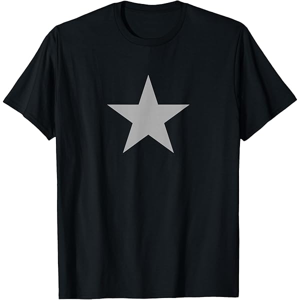 Amazon.com: Dark Red Colored Star on Multiple Colors T-Shirt