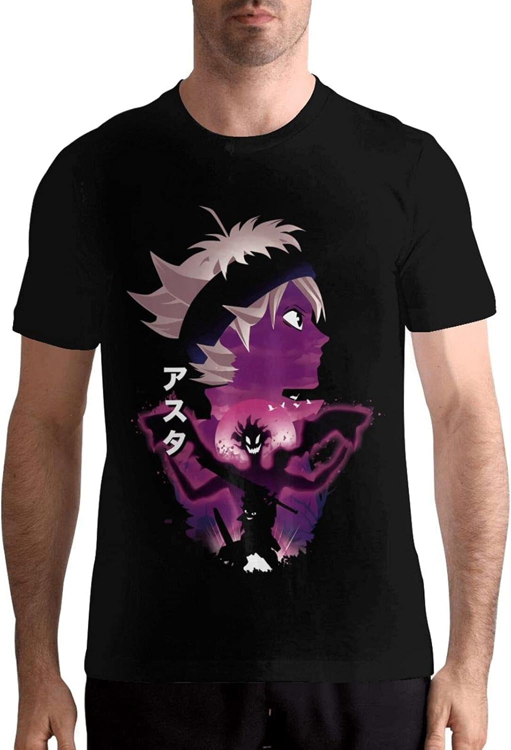 Amazon.com: Black Clover Men's Tee Novelty Short Sleeve T-Shirt Black: Clothing
