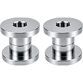 KASIMT Solid Handlebar Riser Bushings Compatible with Harley Davidson Touring Softail Dyna Sportster - Heavy Duty Steel Handle Bar Mounts for Road King, Electra Glide, Street Glide - Chrome 4 Pack​