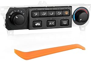 BULIAZY Front Climate Control Module 79600-S84-A01ZA Heater A/C Control Switch for Honda Accord 1998 1999 2000,for Honda Odyssey 1998-2001 2002 2003 2004 A/C Heater Air Conditioning Panel Unit 599-268