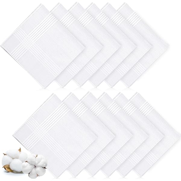 40 X 40cm Stripe Grid Handkerchief Pocket Square Wedding Hankies...