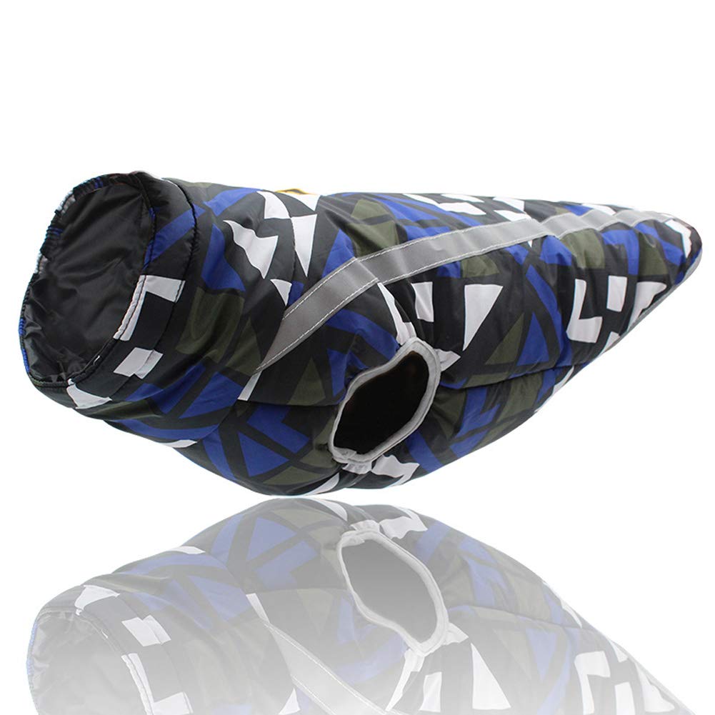 Dogs Warm Coats Jackets,Dog Winter Clothes Soft Light Waterproof Coat Vest Padded Puffer For Large Dogs (3XL, Blue Plaid)