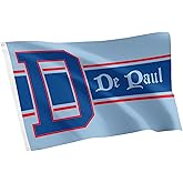 Desert Cactus DePaul University DPU Flag - 3 x 5 Feet Demons Banner, Indoor/Outdoor Durable Fabric, 100% Polyester Design (Style Vintage A)