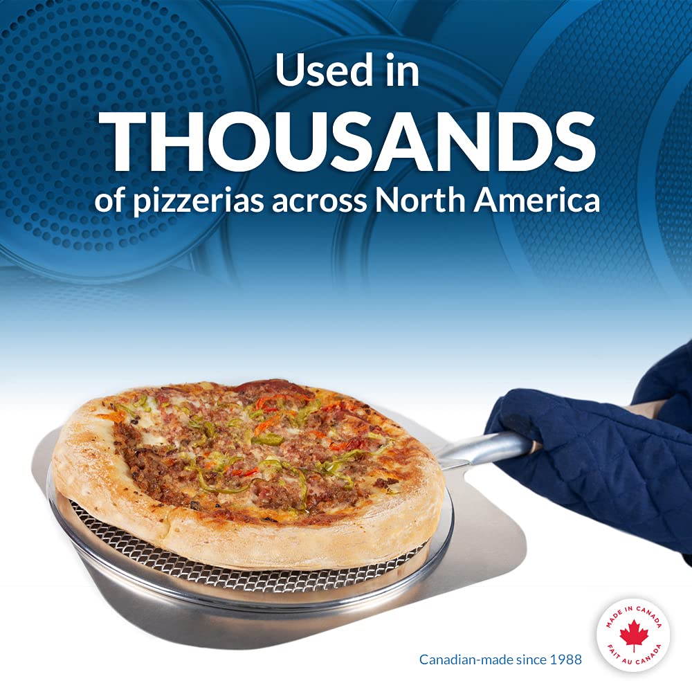 Norjac 14 Inch Pizza Screen, 2 Pack – Aluminum Mesh for Oven, Seamless, Rust-Free, Durable Baking Trays for Crispy Crusts