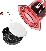 AeroPress Clear Coffee Press 3 in 1 Brew Method Red Tritan view 3