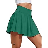 CHALLMOTI Women's Pleated Tennis Skirt Golf Skorts for Woman High Waisted Tummy Control Athletic Skirt with Pockets