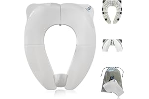 BABY PROOF ME ESSENTIALS Baby Proof Me Potty Training Seat Travel – Foldable Potty Training Seat Cover for Toddlers, Portable, Travel Potty Seat, Folding Toilet Seat for Kids, and Toddler Toilet Seat Cover