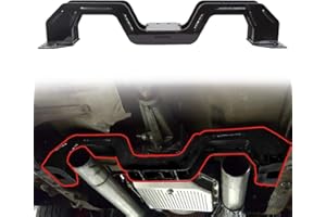 ECOTRIC Transmission Crossmember Fit for 1973-1987 Chevy C10 Base Transmission Cross Member Powder Coated Black