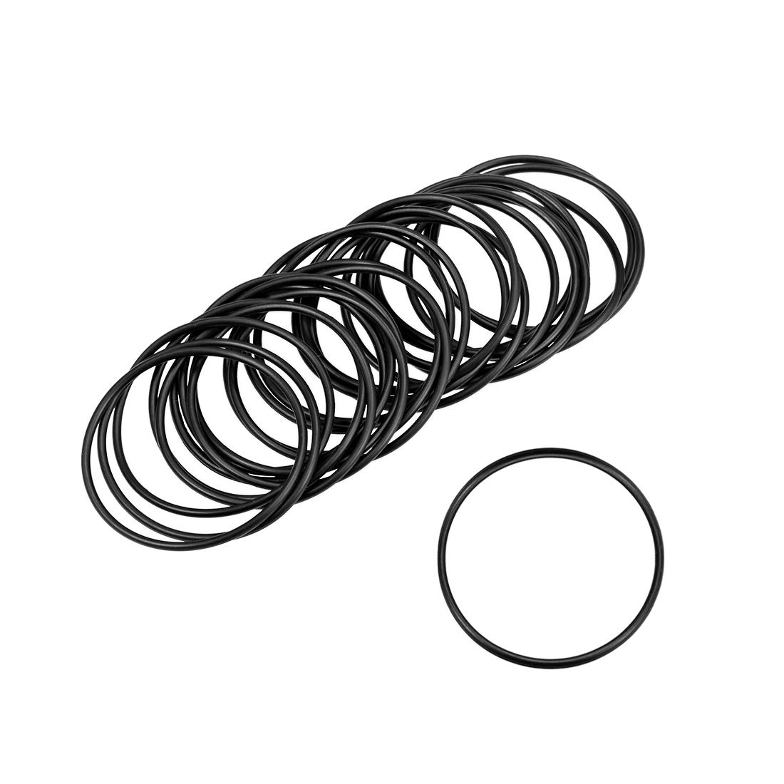 sourcing map Nitrile Rubber O-Rings 35mm OD 32mm ID 1.5mm Width, Metric Nitrile Rubber Sealing Gasket, Pack of 25