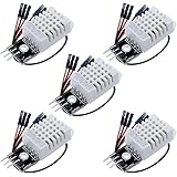 Aideepen 5PCS DHT22/AM2302 Digital Temperature and Humidity Sensor Module Temp Humidity Monitor 3Pins Module with Cable