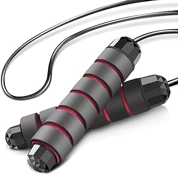 Amazon 縄跳び Stillcool なわとび トレーニング用 エクササイズ フィットネス 筋トレ 大人用 子供用 ダイエット 長さ調整可 脂肪燃焼 スポーツ用品 ジャンプロープ 運動会 レッド Stillcool なわとび