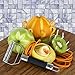 Vegetable Peeler & Julienne Slicer (2 In 1) - Perfect for Potato, Carrot, Apple & Zucchini (Black)