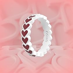 Enso Rings Hearts Accent Silicone Ring Collection